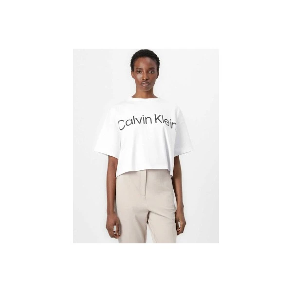 Calvin Klein Boxy Logo Graphic T-Shirt Γυναικείο (LV047G839G YAF)