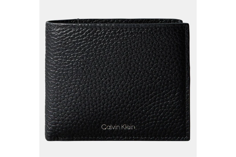 Calvin Klein Foil Embossed Logo Ανδρικό Πορτοφόλι Μαύρο