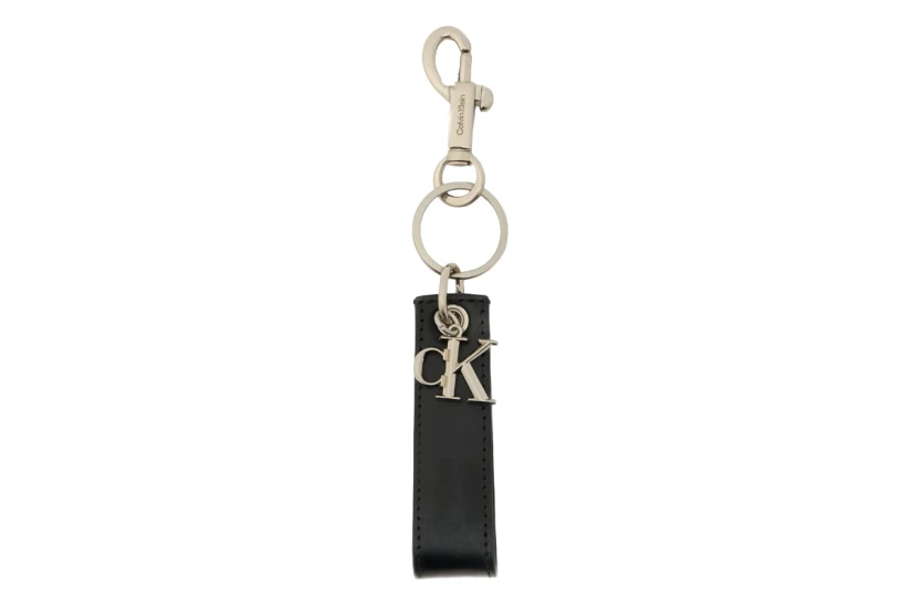 Calvin Klein Monogram Key Fob Μπρελόκ Μαύρο, Ασημί