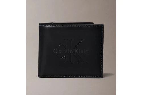 Calvin Klein Embossed Monologo Bifold Πορτοφόλι (LV04D1156G UB1)
