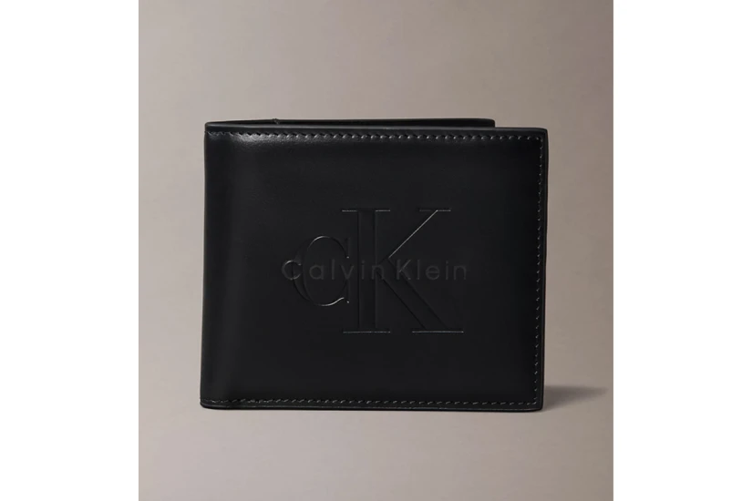 Calvin Klein Nappa Leather Rfid Billfold Ανδρικό Πορτοφόλι Μαύρο