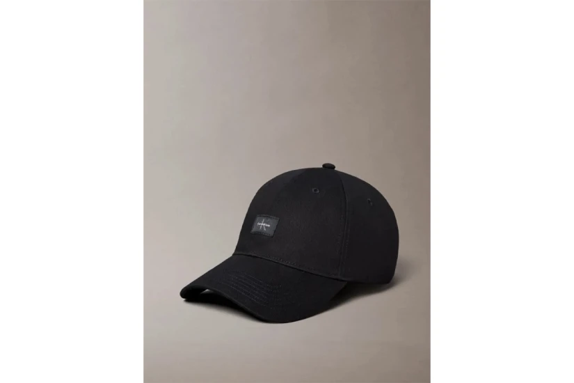 Calvin Klein Monogram Woven Patch Καπέλο Strapback Μαύρο