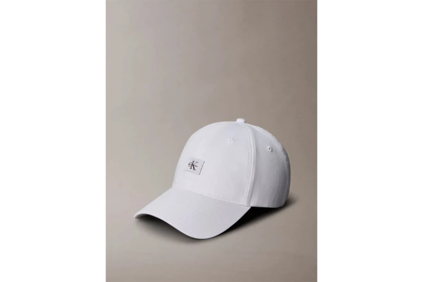Calvin Klein Monogram Woven Patch Καπέλο Strapback Λευκό