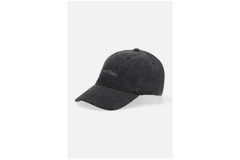 Calvin Klein Felt Embroidered Logo Καπέλο Strapback Μαύρο