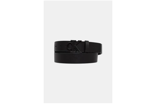Calvin Klein Leather Monogram Logo Ζώνη Casual (LV04D7091G V8N)