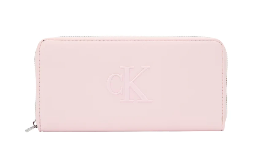 Calvin Klein Bold CK Long Zip Γυναικείο Πορτοφόλι Ροζ