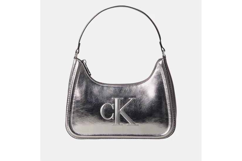 Calvin Klein Bold Monogram Metallic Γυναικεία Τσάντα Ώμου-Χειρός