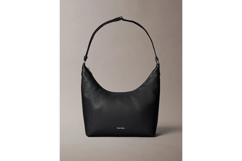 Calvin Klein Logo Strap Γυναικεία Τσάντα Ώμου - Χειρός Μαύρη