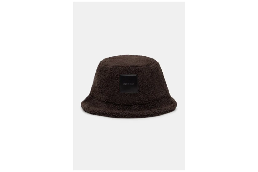 Calvin Klein Sherpa Γυναικείο Καπέλο Bucket Καφέ