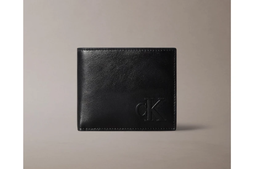 Calvin Klein Leather RFID Billfold Ανδρικό Πορτοφόλι Μαύρο