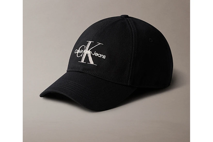 Calvin Klein Twill Logo Καπέλο Strapback Μαύρο