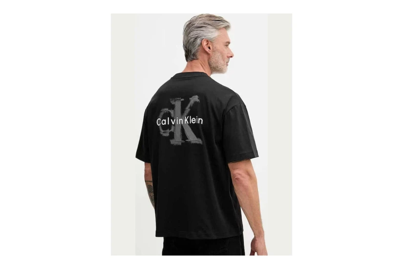 Calvin Klein Embossed Logo Ανδρικό Κοντομάνικο T-Shirt Μαύρο