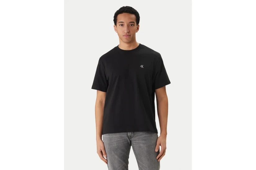 Calvin Klein Monogram Ανδρικό Κοντομάνικο T-Shirt Μαύρο