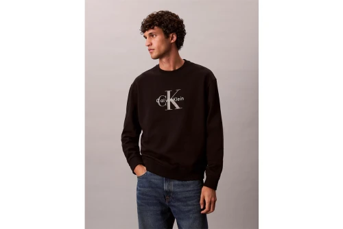 Calvin Klein Terry Monologo Relaxed Μπλούζα Με Λαιμόκοψη Ανδρική (LV04RD242G UB1)