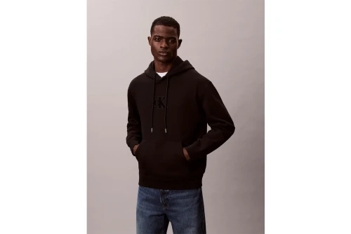 Calvin Klein Fleece Monogram Logo Patch Relaxed Hoodie Ανδρικό (LV04RD250G UB1)