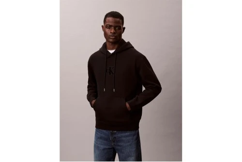 Calvin Klein Fleece Monogram Logo Patch Relaxed Hoodie Ανδρικό (LV04RD250G UB1)