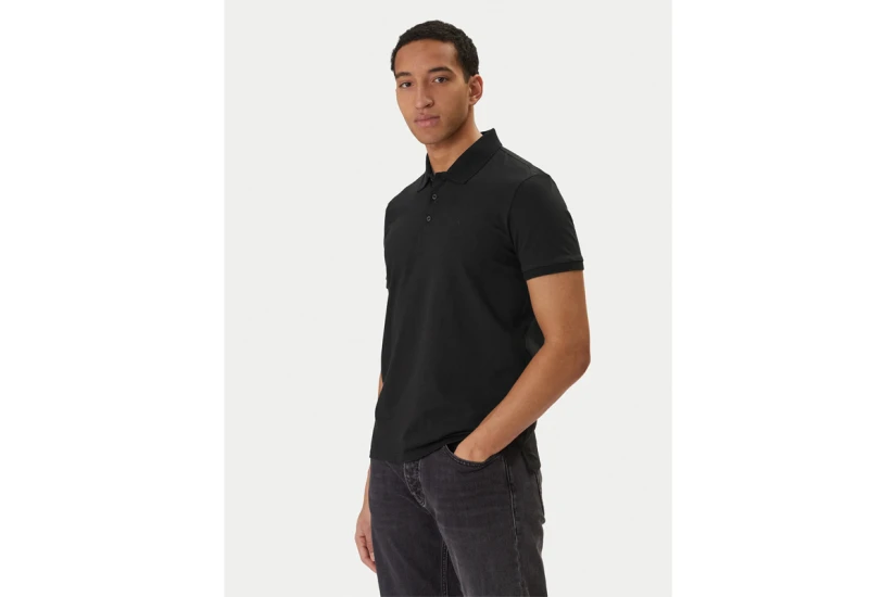 Calvin Klein Classic Monogram Ανδρικό Polo T-Shirt Μαύρο