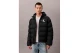 Calvin Klein Monogram Ανδρικό Μπουφάν Puffer με Κουκούλα Μαύρο