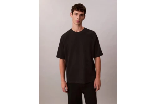 Calvin Klein Rib Cozy Flatback Relaxed Fit T-Shirt Ανδρικό (LV04RE225G UB1)
