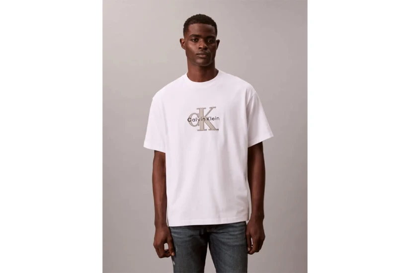 Calvin Klein Ανδρικό Κοντομάνικο T-Shirt Λευκό