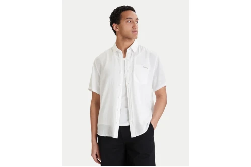 Calvin Klein Linen Classic Πουκάμισο Κοντομάνικο Ανδρικό (LV04RF120G YAA)