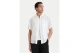 Calvin Klein Linen Classic Ανδρικό Κοντομάνικο Πουκάμισο Λευκό