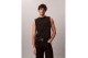 Calvin Klein Cotton Muscle Ανδρική Αμάνικη Μπλούζα Μαύρη