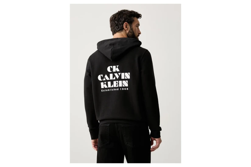 Calvin Klein Ανδρικό Φούτερ με Κουκούλα Μαύρο