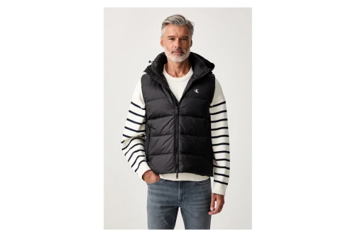 Calvin Klein Down Hooded Μπουφάν Αμάνικο Ανδρικό (LV04RG514G UB1)