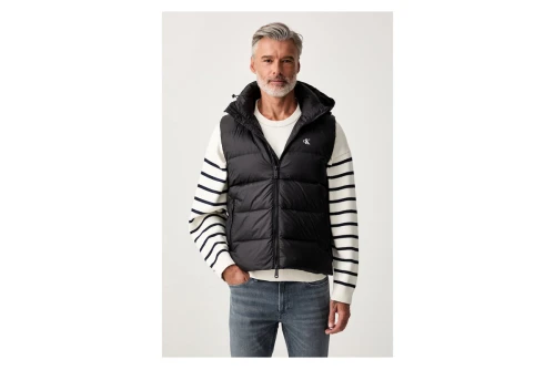 Calvin Klein Hooded Down Puffer Μπουφάν Αμάνικο Ανδρικό (LV04RG514G UB1)
