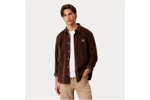 Calvin Klein Cotton Corduroy Πουκάμισο Μακρυμάνικο Ανδρικό (LV04RH114G WFM)