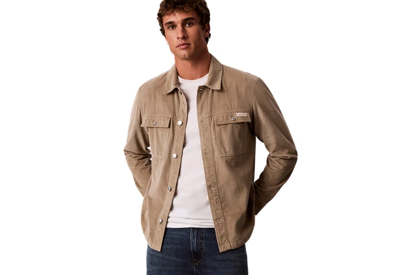 Calvin Klein Ls Corduroy Easy Overshirt (LV04RH115G HMT)