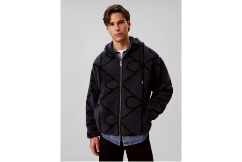 Calvin Klein Emblem Fleece Ζακέτα Sherpa Ανδρική (LV04RH251G CCI)