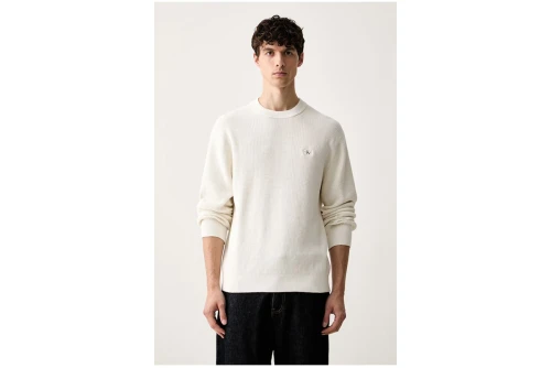 Calvin Klein Classic Cotton Waffle Knit Πουλόβερ Ανδρικό (LV04RH326G YAS)