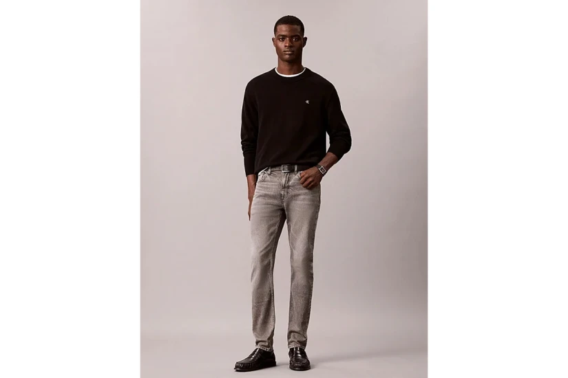 Calvin Klein Slim Tapered Ανδρικό Παντελόνι Τζιν Γκρι