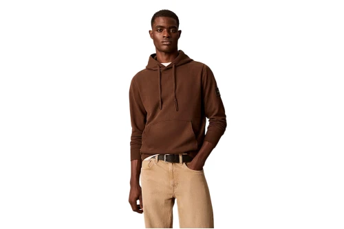 Calvin Klein Cotton Terry Badge Hoodie Ανδρικό (LV04RJ201G WFM)