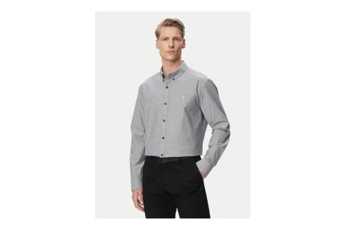 Calvin Klein Solid Classic Oxford Πουκάμισο Μακρυμάνικο Ανδρικό (LV140EM125 CEF)
