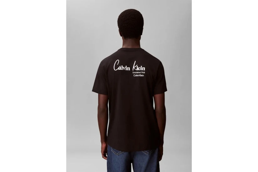 Calvin Klein Ανδρικό Κοντομάνικο T-Shirt Μαύρο