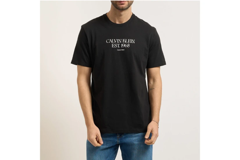 Calvin Klein Ανδρικό Κοντομάνικο T-Shirt Μαύρο
