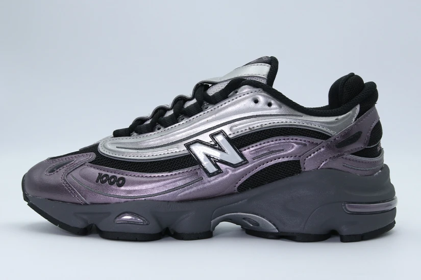 New Balance 1000 Unisex Sneakers Ασημί, Μαύρα, Μωβ, Ανθρακί