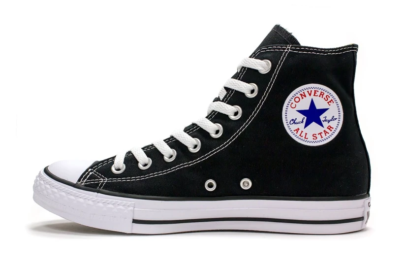 Converse Chuck Taylor All Star Unisex Sneakers Μαύρα, Λευκά