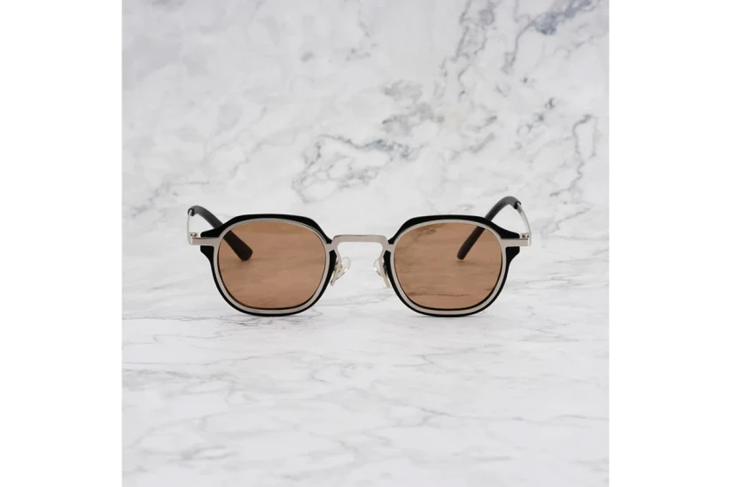 Explicit Poets Morgan Unisex Γυαλιά Ηλίου Μαύρα, Ασημί, Καφέ