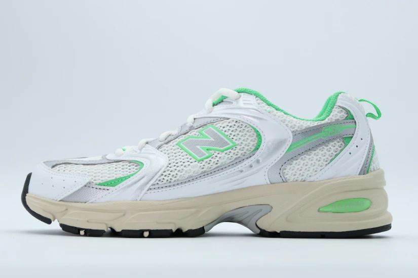 New Balance 530 Sneakers Λευκά, Πράσινα, Ασημί, Μπεζ