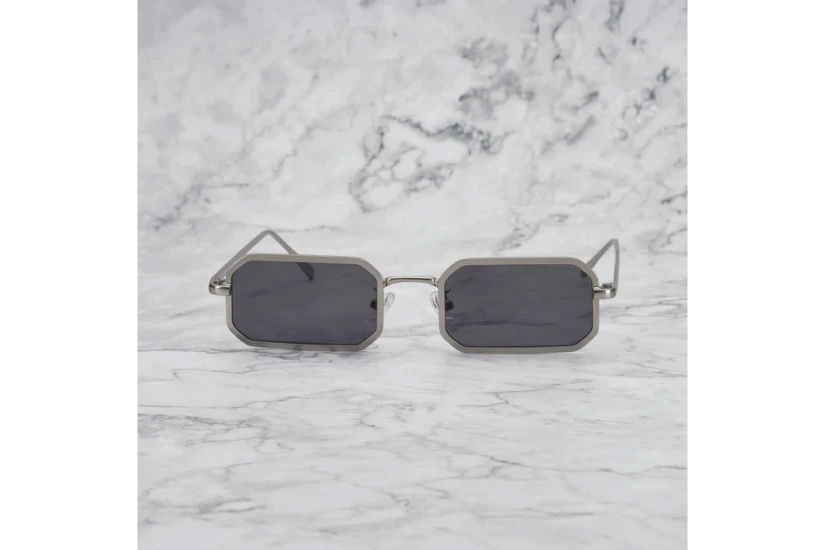 Explicit Poets Murphy Unisex Γυαλιά Ηλίου Ασημί, Γκρι