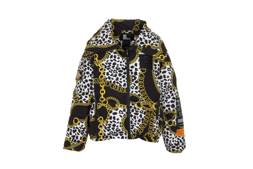 MWM Unisex Μπουφάν Puffer Μαύρο, Λευκό, Χρυσό