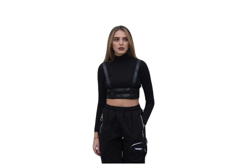 Mwm Μπλούζα Με Ψηλό Λαιμό Γυναικεία (MW071032010 BLACK)