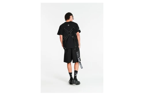 Mwm Cords Back Circle Logo Patch Regular Fit T-Shirt (MW092020358 BLACK)