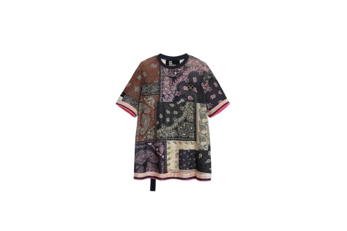 Mwm Oversized Silk Bandana T-Shirt (MW092020394 BLUE)