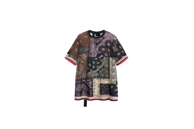 MWM Oversized Silk Bandana Κοντομάνικο T-Shirt Πολύχρωμο