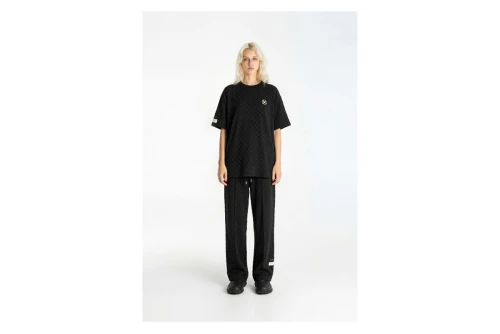 Mwm Square Pattern Soft Fabric T-Shirt (MW092020402 BLACK)